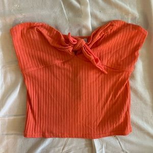 Cute strapless crop top for summer!